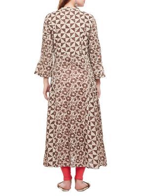 a-line bell sleeves kurta - 15056059 - Standard Image - 3