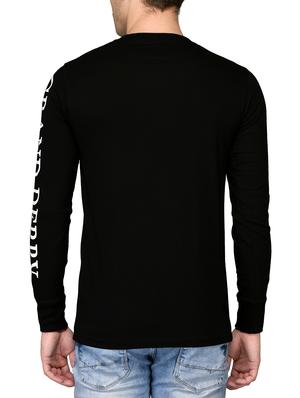 black cotton t-shirt - 15056714 - Standard Image - 3
