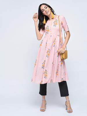 pastel printed kurta - 15057000 - Standard Image - 3