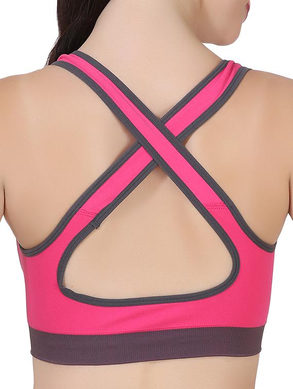 styled back color block bra - 15059111 - Zoom Image - 3
