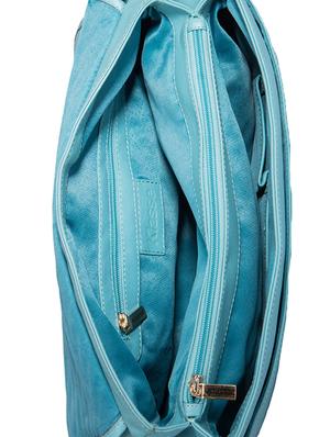 blue leather regular sling bag - 15059394 - Standard Image - 3