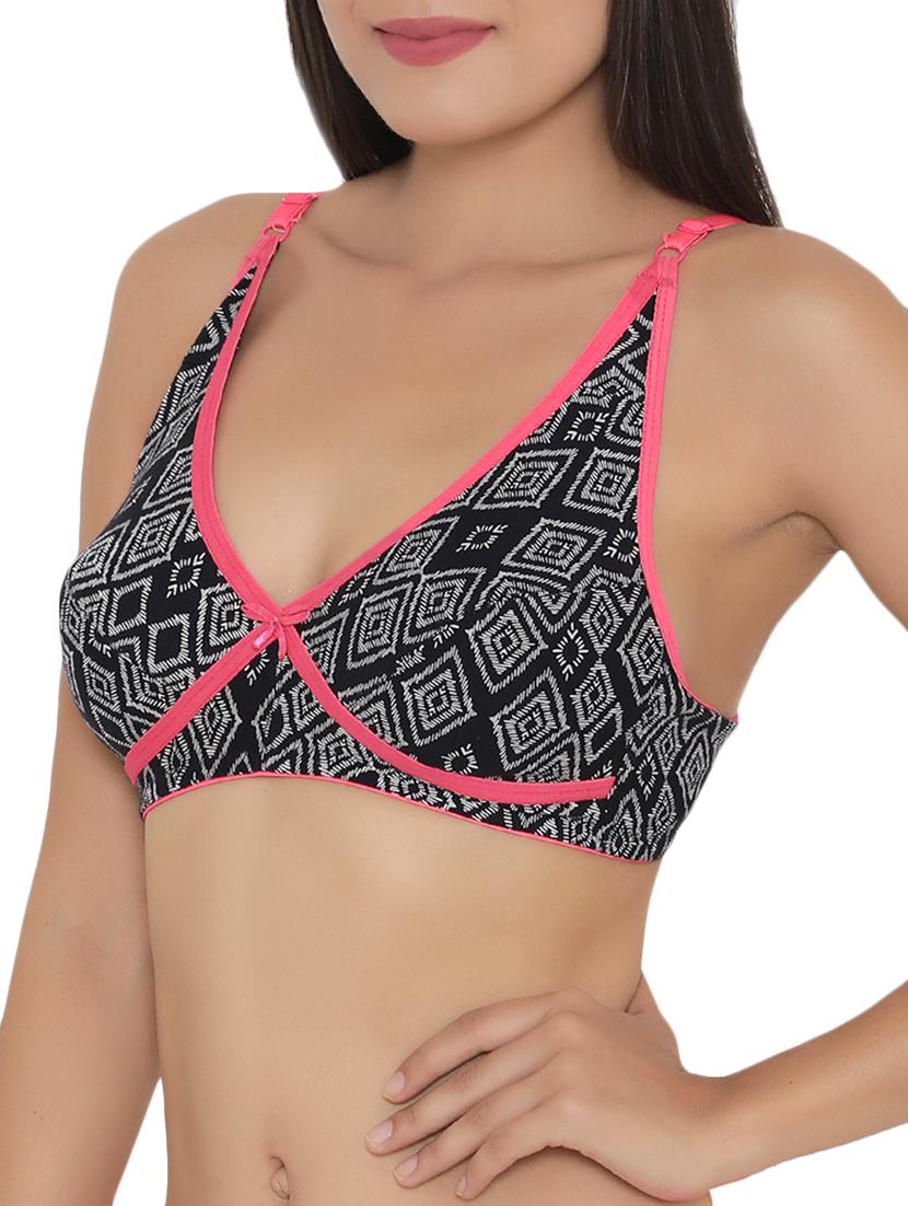 bow patch contrast bind bra - 15061305 - Zoom Image - 3
