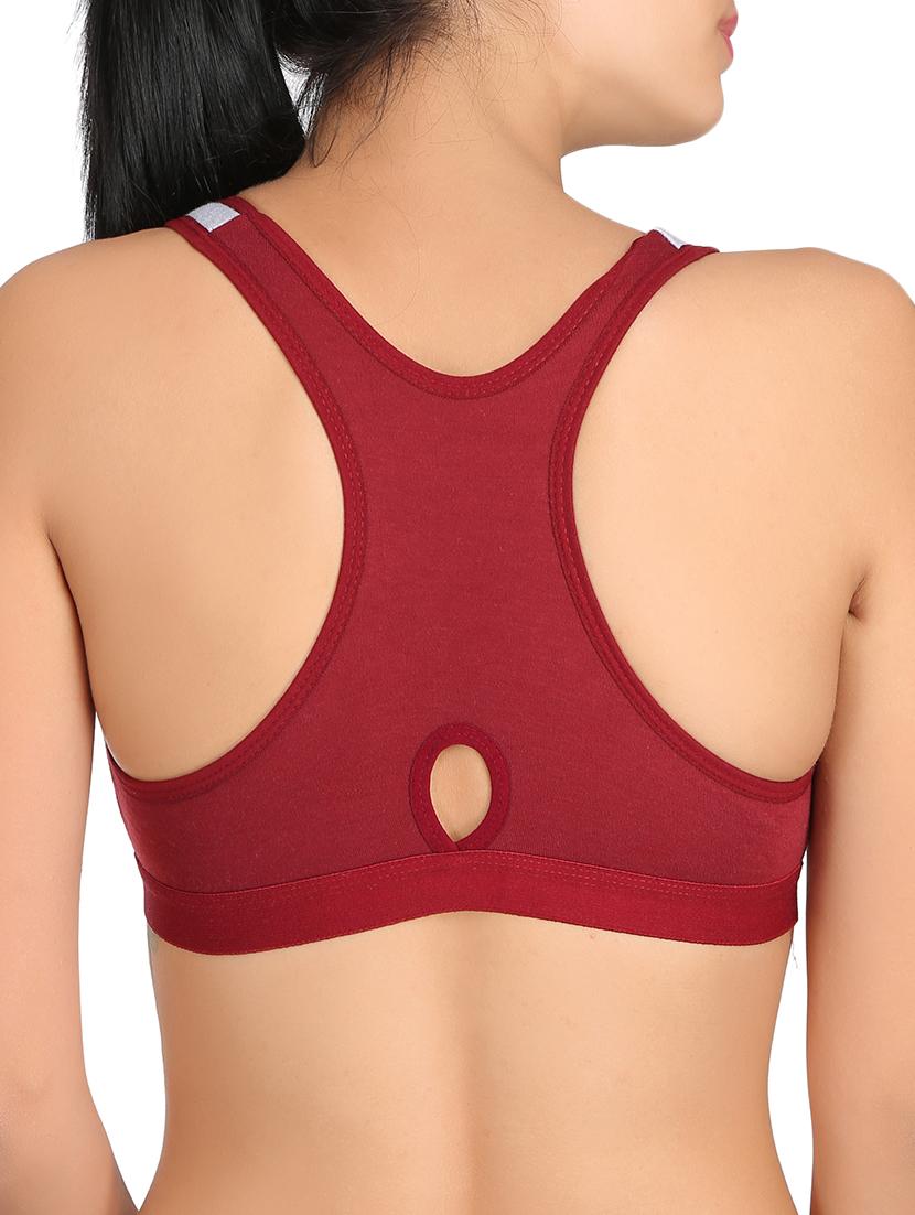 color block sports bra - 15061689 - Zoom Image - 3