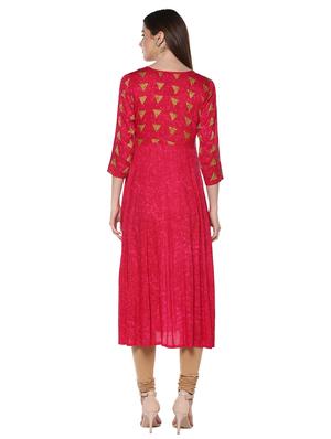 Flared geometrical kurta - 15061745 - Standard Image - 3