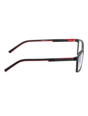 David Blake Matte Black Rectangular Full Rim EyeGlass - 15064059 - Standard Image - 3