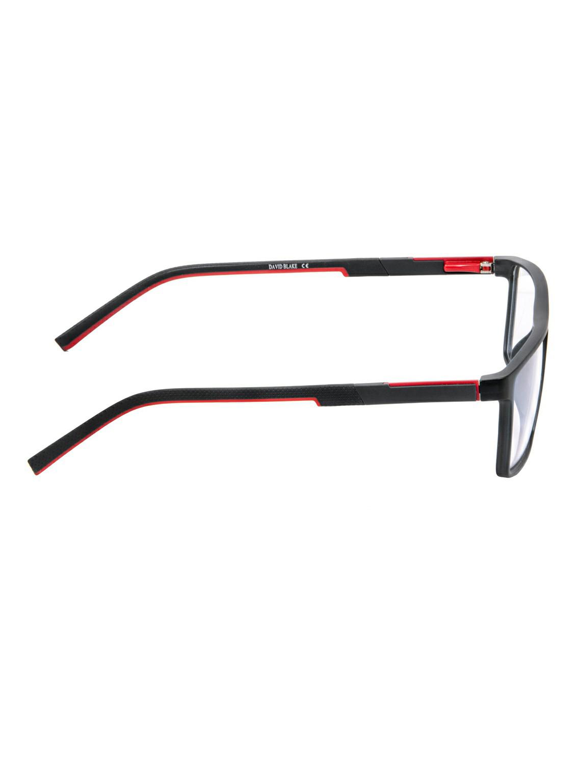 David Blake Matte Black Rectangular Full Rim EyeGlass - 15064059 - Zoom Image - 3