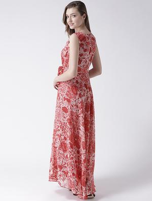 tie-knot belt maxi dress - 15066966 - Standard Image - 3