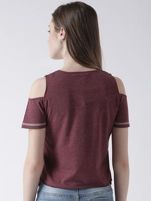 cold shoulder crop top - 15067043 - Standard Image - 3