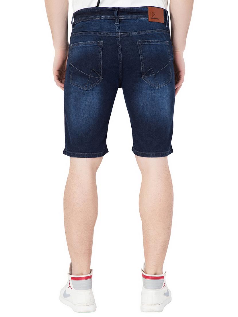 dark blue denim shorts - 15068354 - Zoom Image - 3