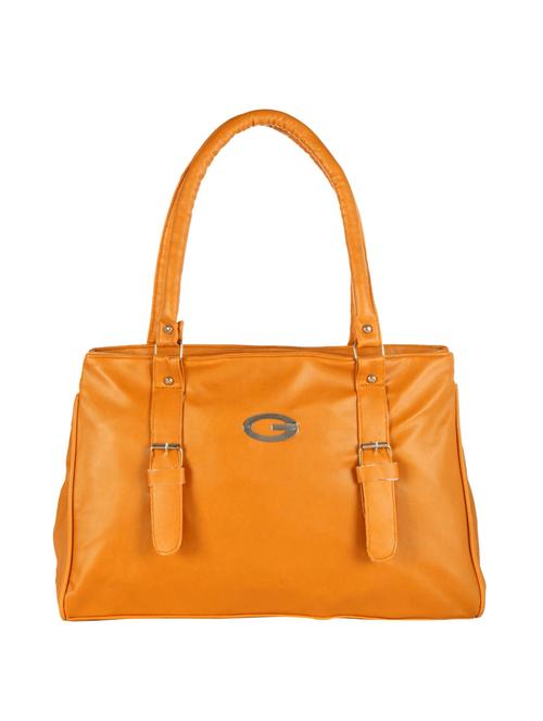 tan leatherette regular handbag - 15068520 - Very Small Image - 1