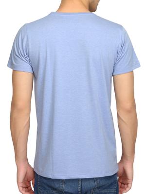 blue cotton front print tshirt - 15070917 - Standard Image - 3