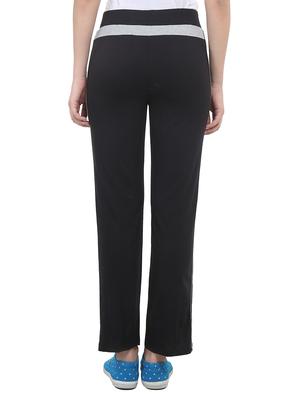 black cotton track pants - 15076018 - Standard Image - 3