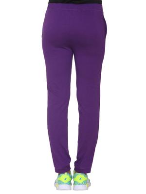 purple cotton track pants - 15076036 - Standard Image - 3