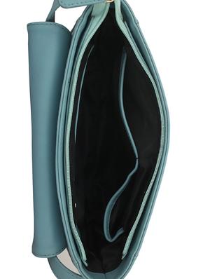 blue leatherette regular sling bag - 15078882 - Standard Image - 3