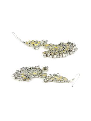 silver metal chandballi earring - 15079191 - Standard Image - 3