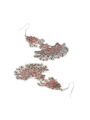 silver metal chandballi earring - 15079193 - Standard Image - 3