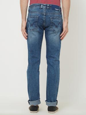blue cotton washed jeans - 15084276 - Standard Image - 3