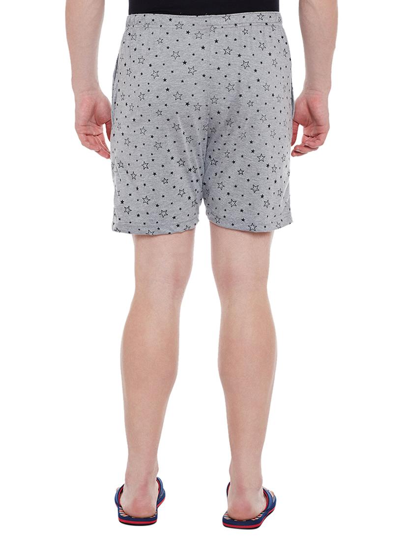 grey cotton blend shorts - 15085519 - Zoom Image - 3