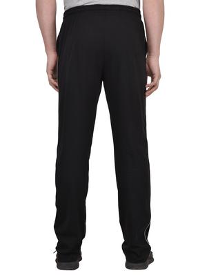 black cotton full length track pant - 15085985 - Standard Image - 3