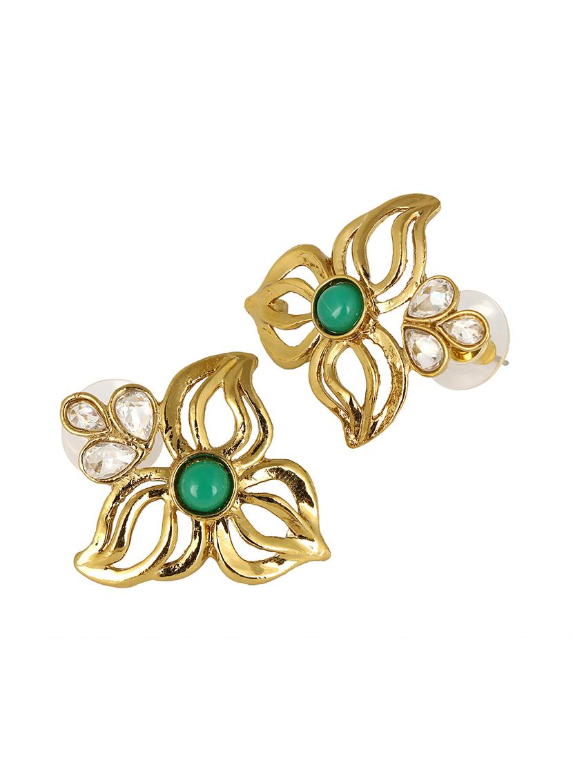 green copper studs earring - 15087411 - Zoom Image - 3