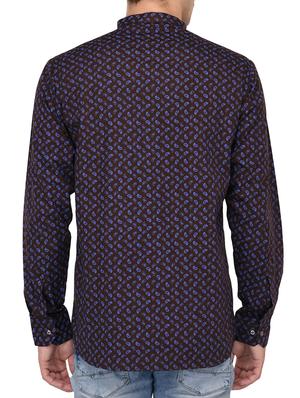 brown cotton short kurta - 15091796 - Standard Image - 3