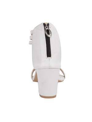 white closed back sandal - 15092215 - Standard Image - 3