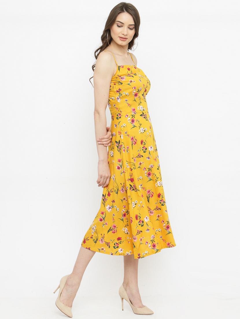 cami neck floral a-line dress - 15093424 - Zoom Image - 3