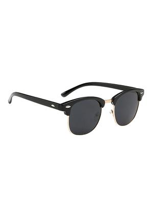 UV Protected Unisex Half-Rim Round Wayfarer Clubmaster Sun-Glasses For Men And Women - 15102423 - Standard Image - 3