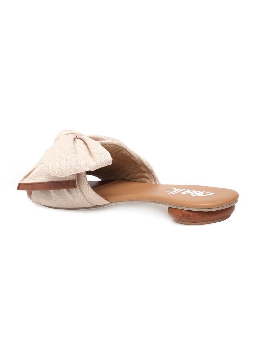 beige fabric slides - 15102540 - Zoom Image - 3
