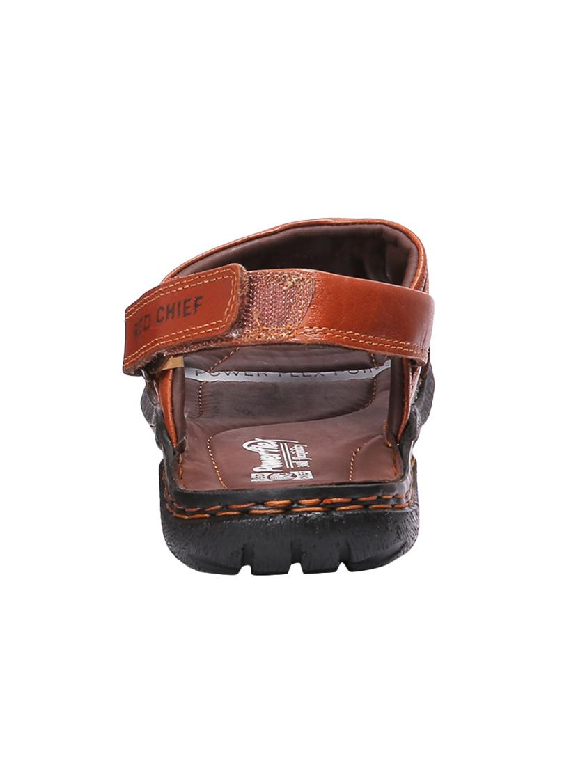 red chief tan formal sandals - 15102640 - Zoom Image - 3