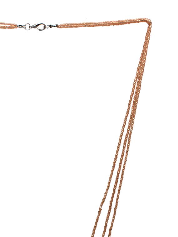 orange metal long necklace - 15105151 - Zoom Image - 3