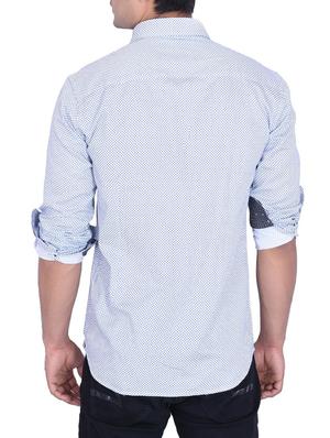 light blue cotton casual shirt - 15105322 - Standard Image - 3