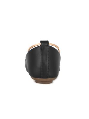 black suede slip on ballerina - 15106868 - Standard Image - 3