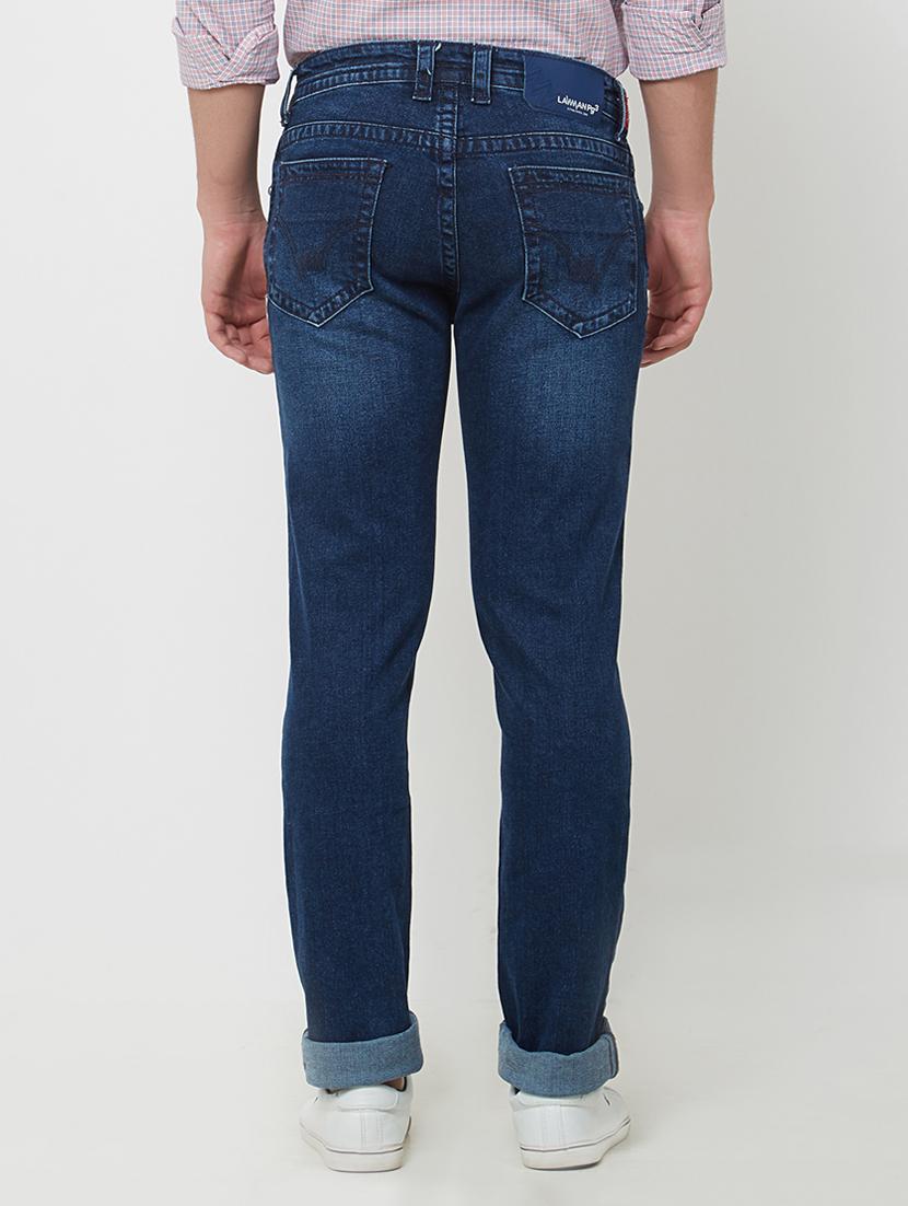 blue cotton washed jeans - 15107652 - Zoom Image - 3