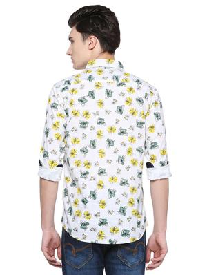 white cotton casual shirt - 15109587 - Standard Image - 3