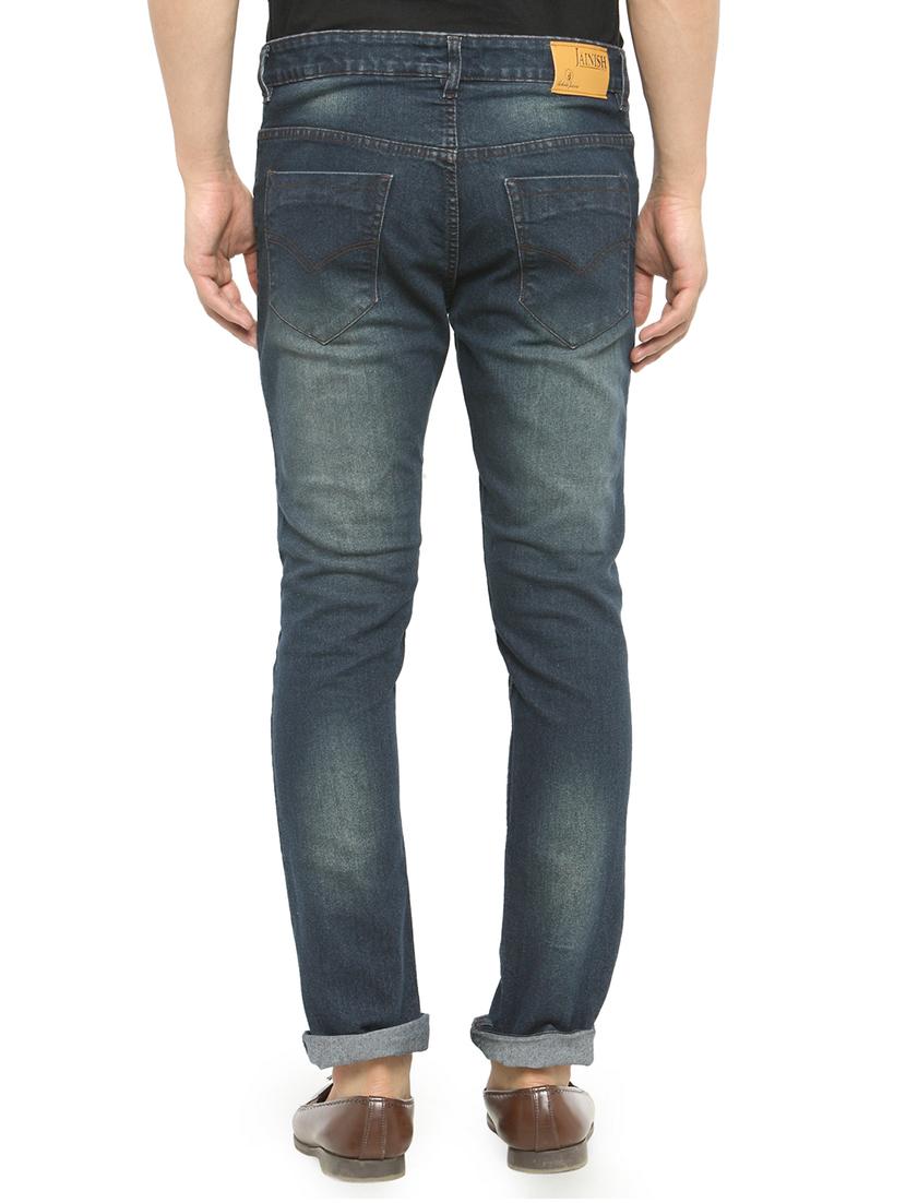 dark blue denim washed jeans - 15110043 - Zoom Image - 3