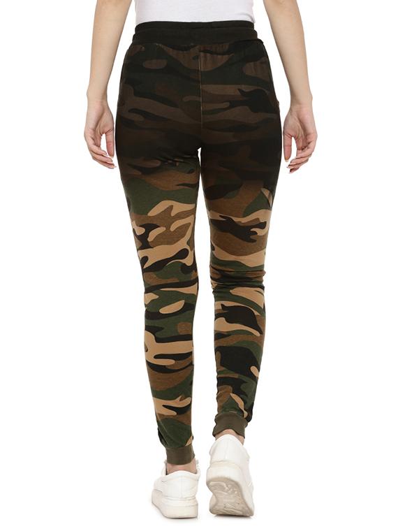 brown cotton track pant - 15110307 - Zoom Image - 3
