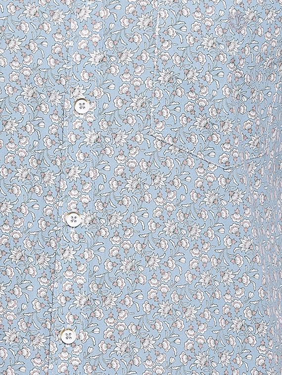 blue cotton casual shirt - 15110406 - Zoom Image - 3