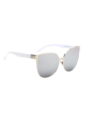 Over-Size Cat Eye Mirrored Women Sunglasses Vintage Big Size Frame Sun-Glasses - 15110862 - Standard Image - 3