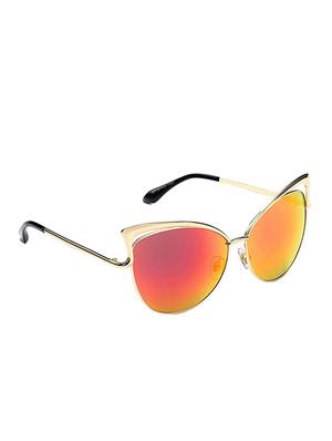 Cat-Eye Twin-Beam Sun-glasses for Women Latest Stylish Mirror - 15110881 - Standard Image - 3