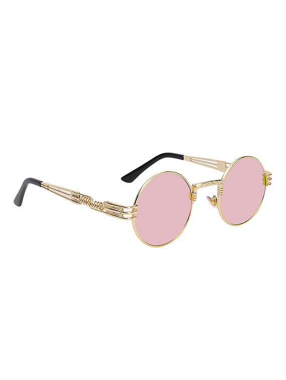 Round Vintage SteamPunk Sun-Glasses for Women Men Latest Stylish - 15110886 - Zoom Image - 3
