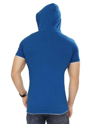 blue cotton t-shirt - 15111359 - Standard Image - 3