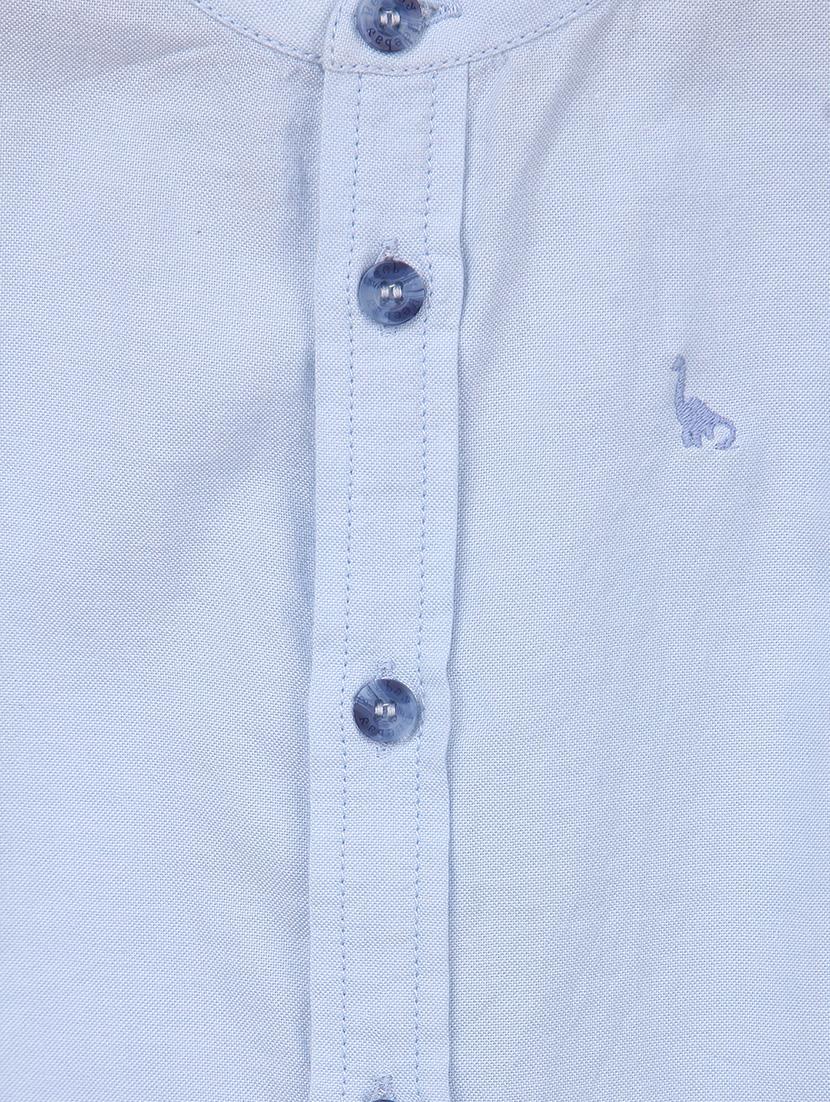 blue cotton shirt - 15112408 - Zoom Image - 3