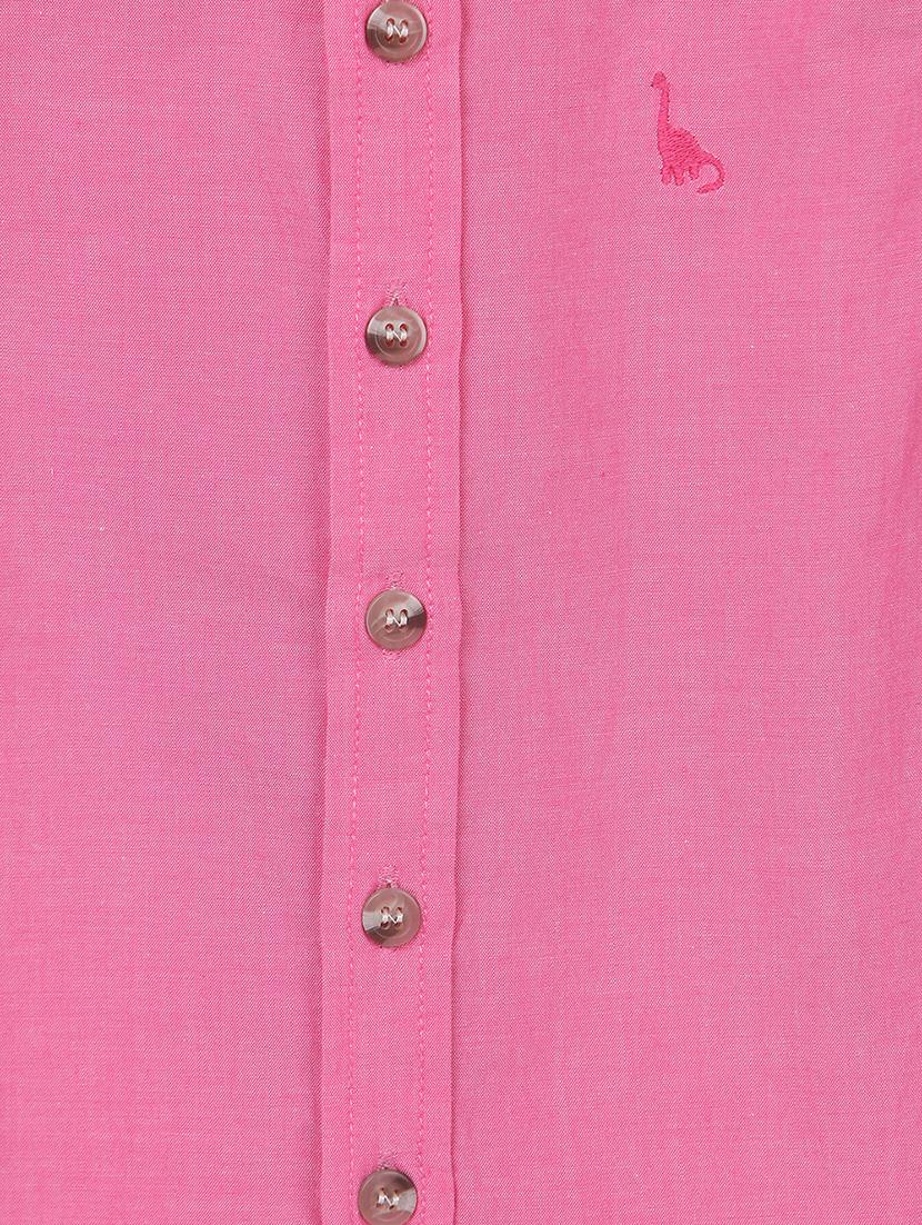 pink cotton shirt - 15112409 - Zoom Image - 3