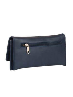 blue leatherette (pu) combo handbag - 15112808 - Standard Image - 6