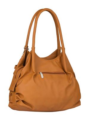 tan leatherette (pu) combo handbag - 15112862 - Standard Image - 3
