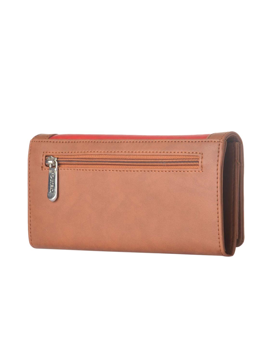 tan leatherette (pu) combo handbag - 15112862 - Zoom Image - 6