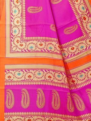 pink art silk bhagalpuri saree with blouse - 15112895 - Standard Image - 3