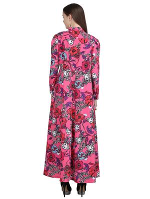 knotted neck floral maxi dress - 15113274 - Standard Image - 3