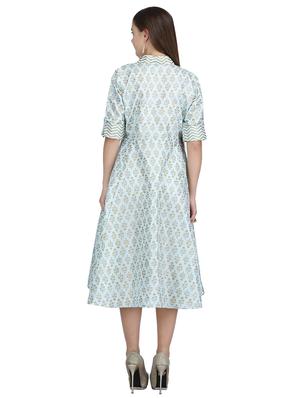 button down flared dress - 15113286 - Standard Image - 3